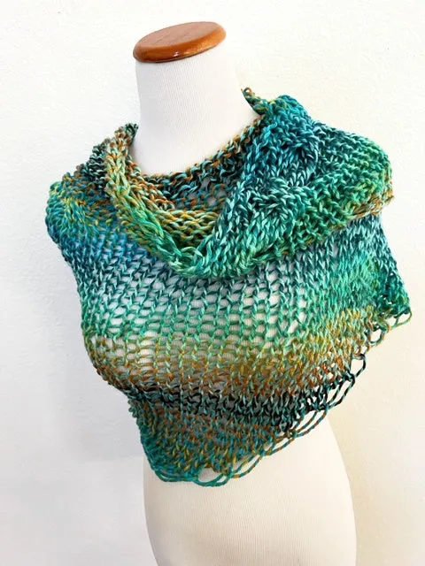 Alfie shawl, knit kit 40% off