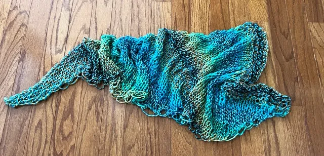 Alfie shawl, knit kit 40% off