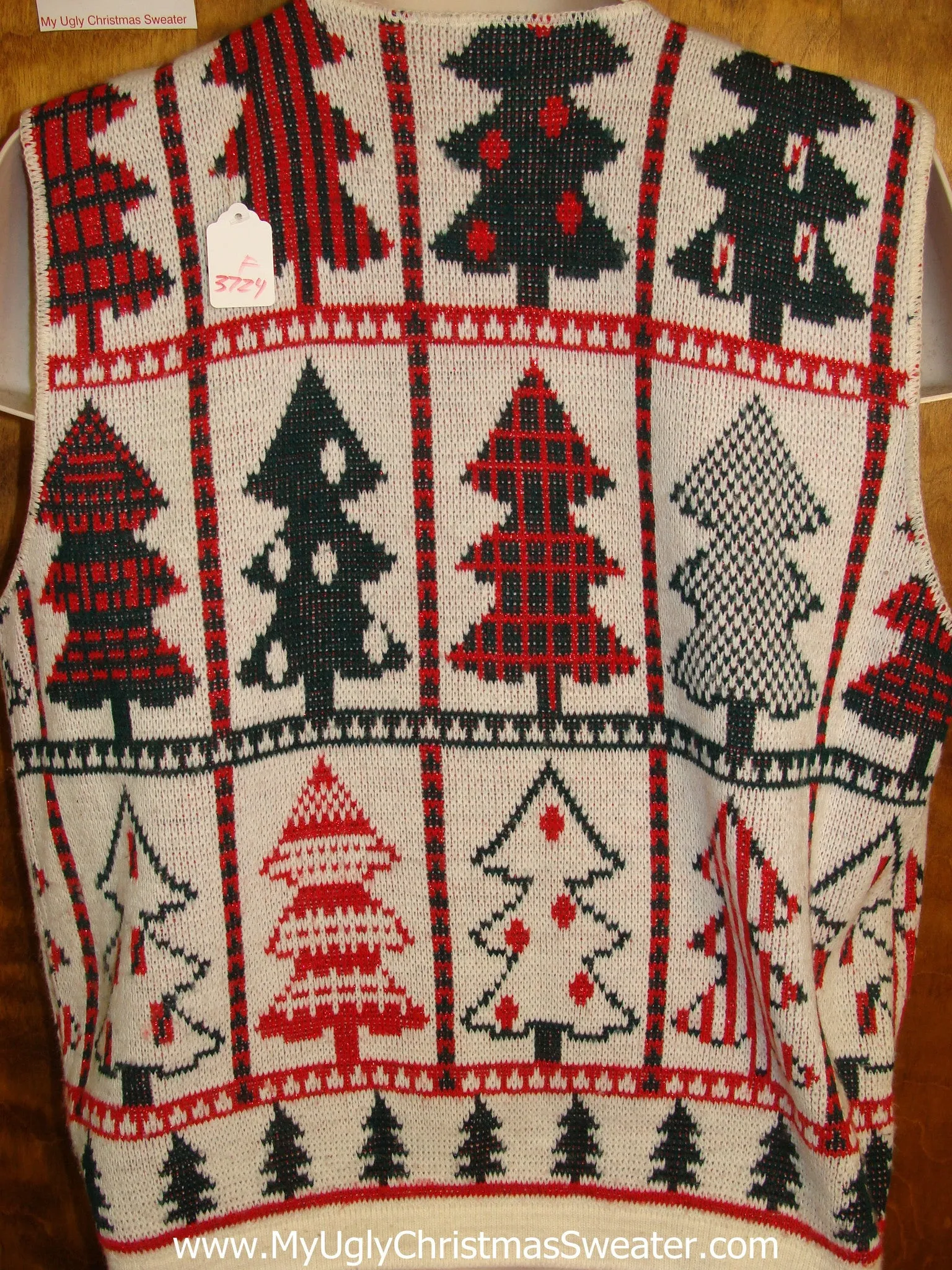 Amazing 80s Trees Ugly Christmas Jumper Vest