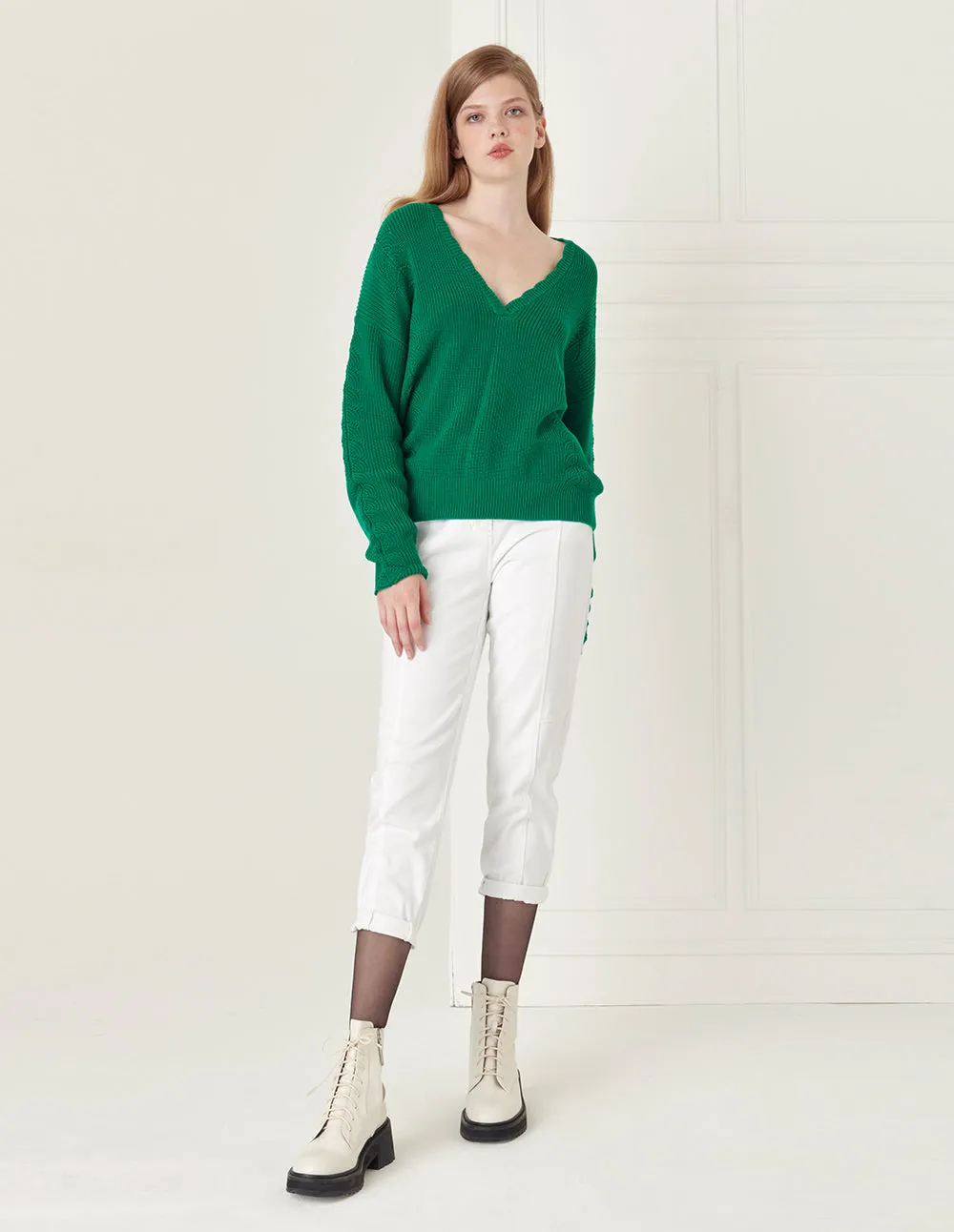 BORA AKSU V-Neck Wool Knitted Pullover