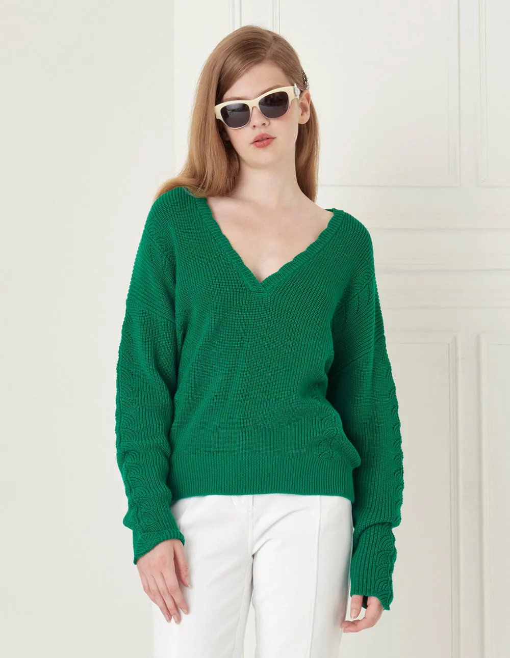 BORA AKSU V-Neck Wool Knitted Pullover