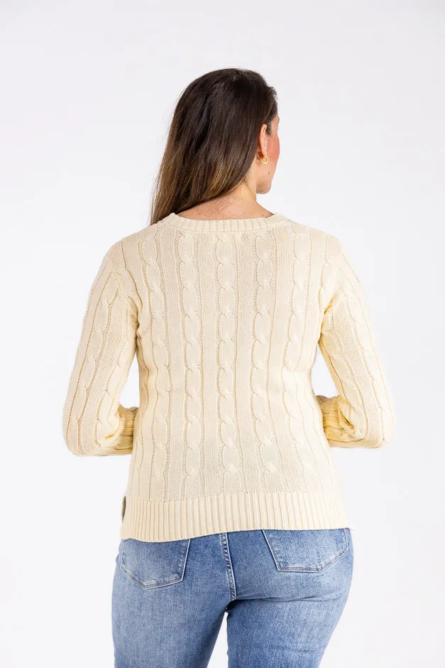 Cable Crew Sweater