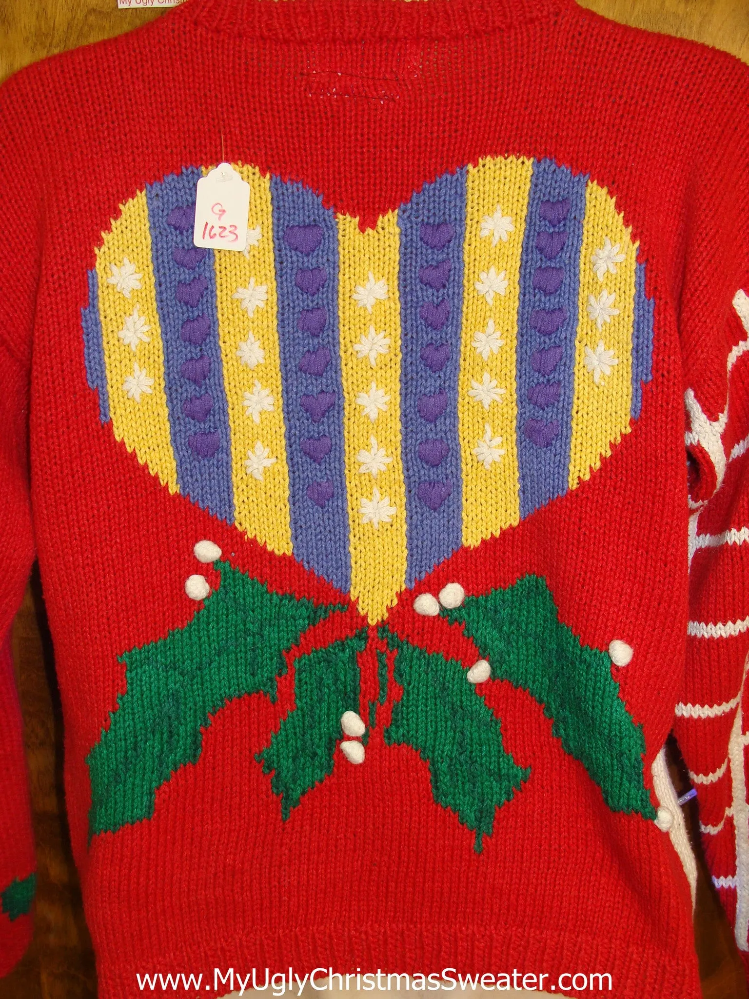 Crafty 2sided Cheesy Tacky Xmas Sweater with Lights