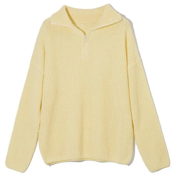 Danish Pastel Zip Up Jumper