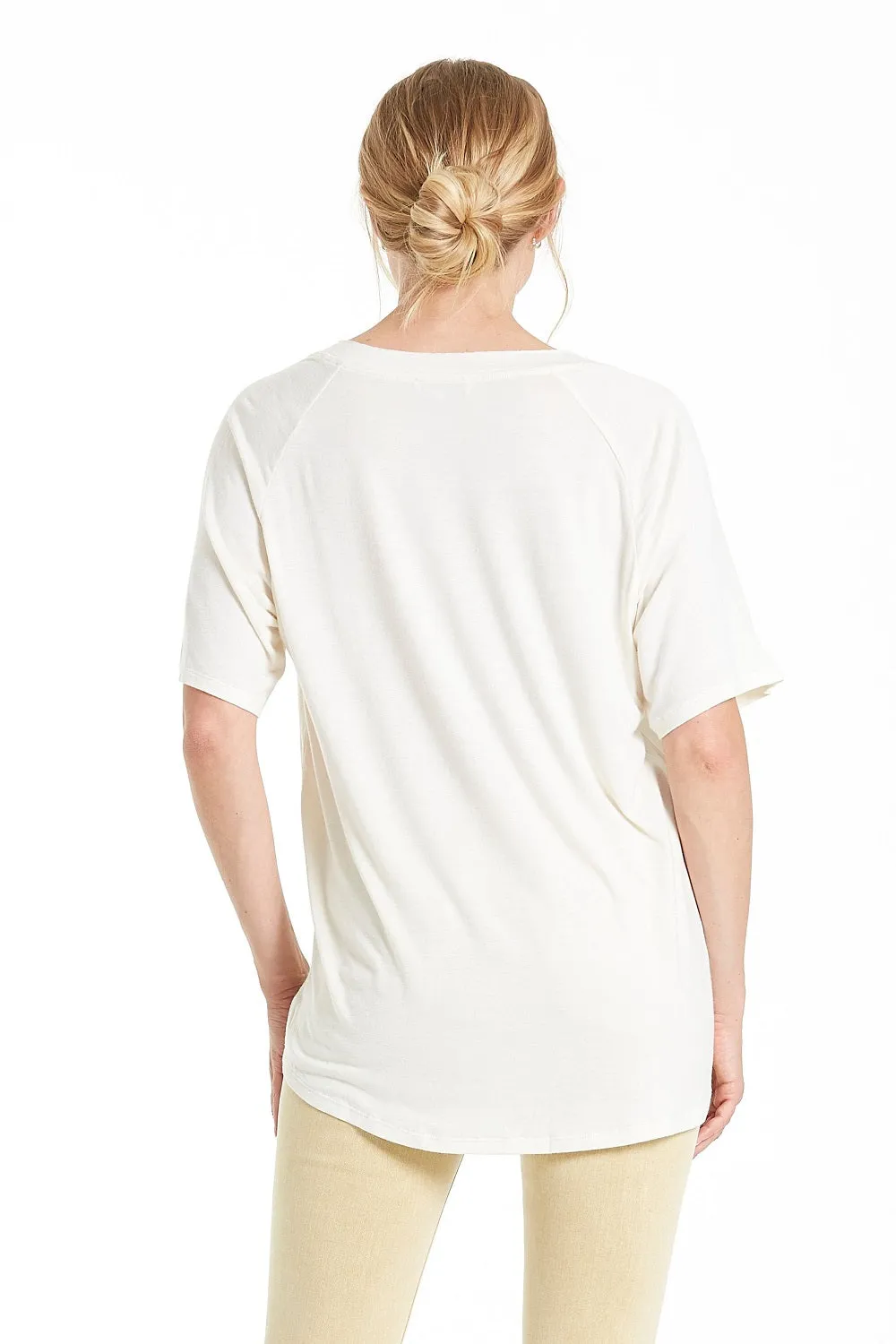 FAVORITE RELAXED V-NECK TOP | BONE