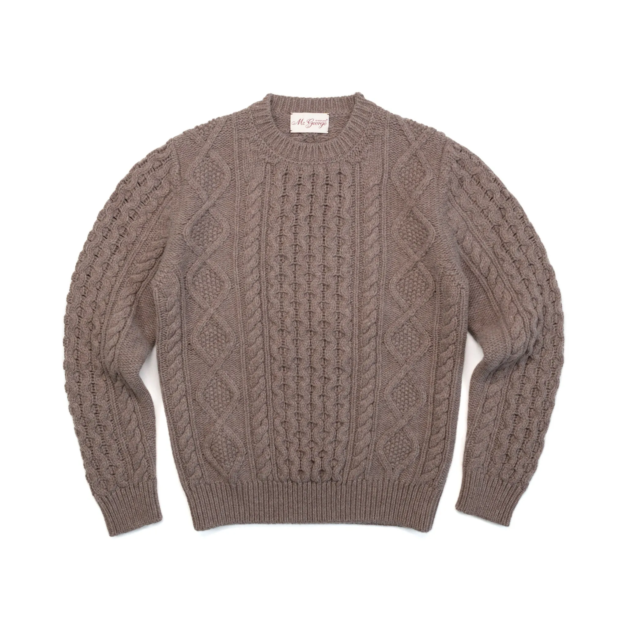 Fisherman Crewneck in Taupe