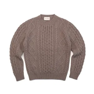 Fisherman Crewneck in Taupe