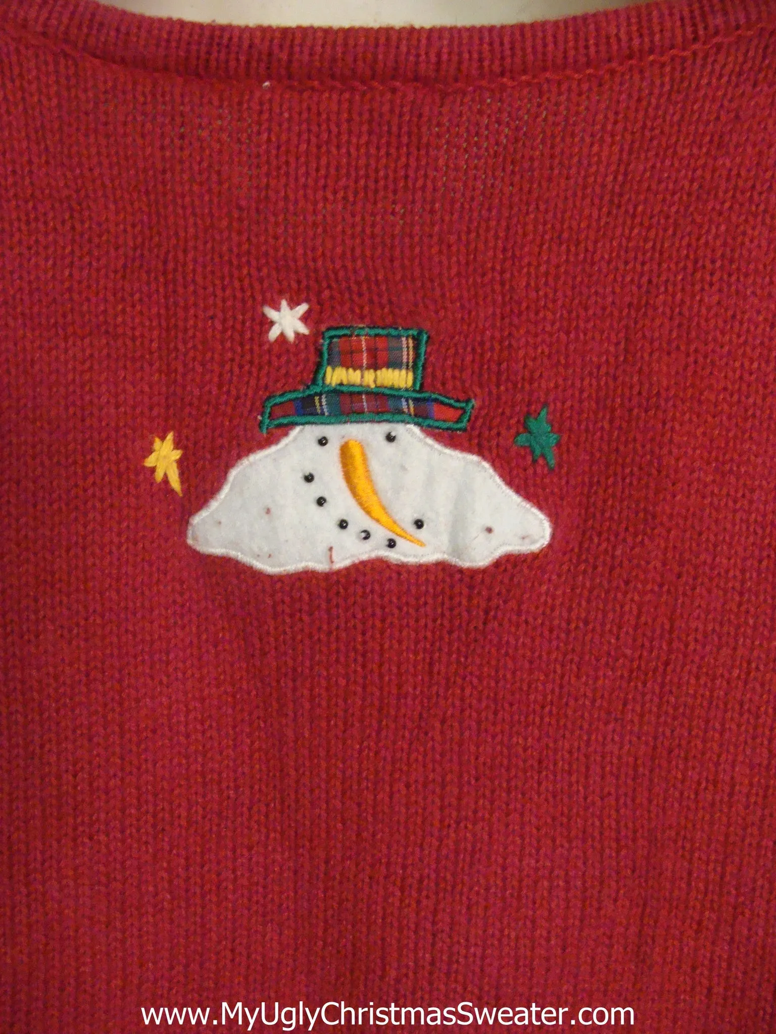 Holiday Snowman Ugly Christmas Jumper Vest