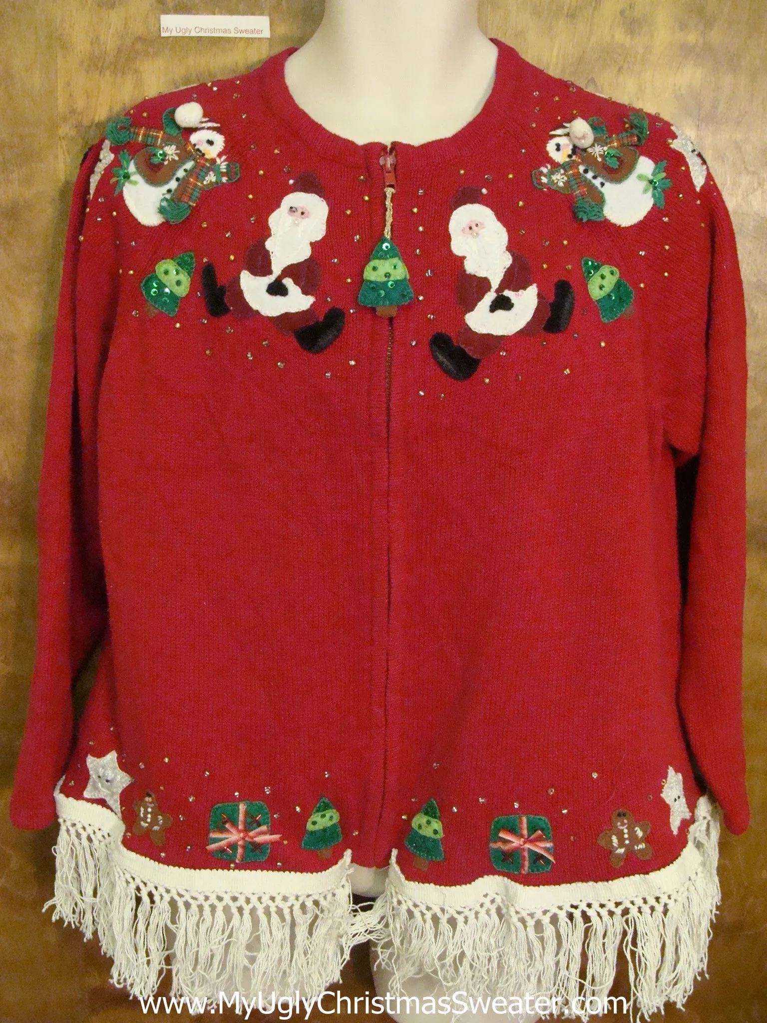 Jump for Joy Santas Ugly Christmas Sweater