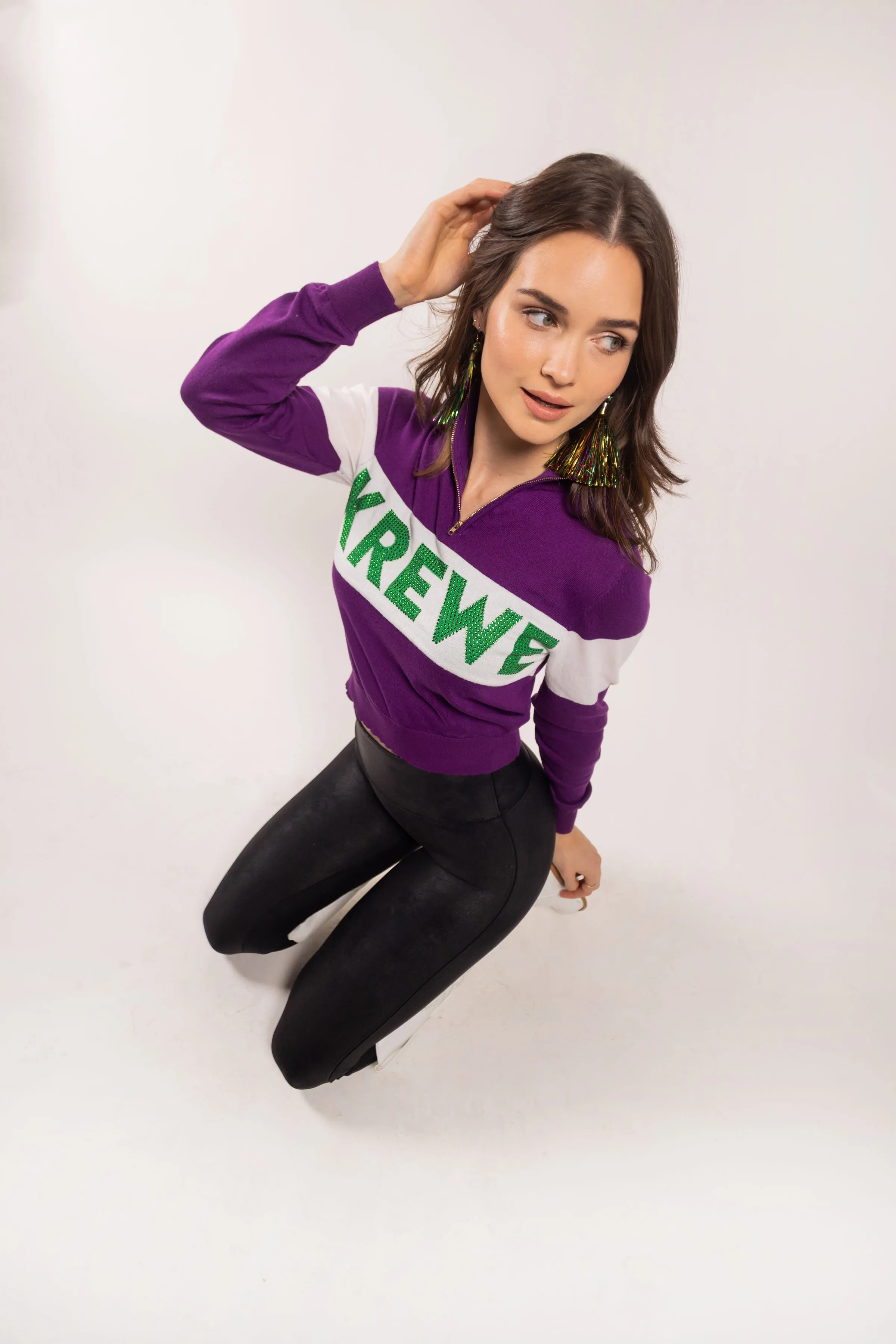 KREWE Half Zip Sweater