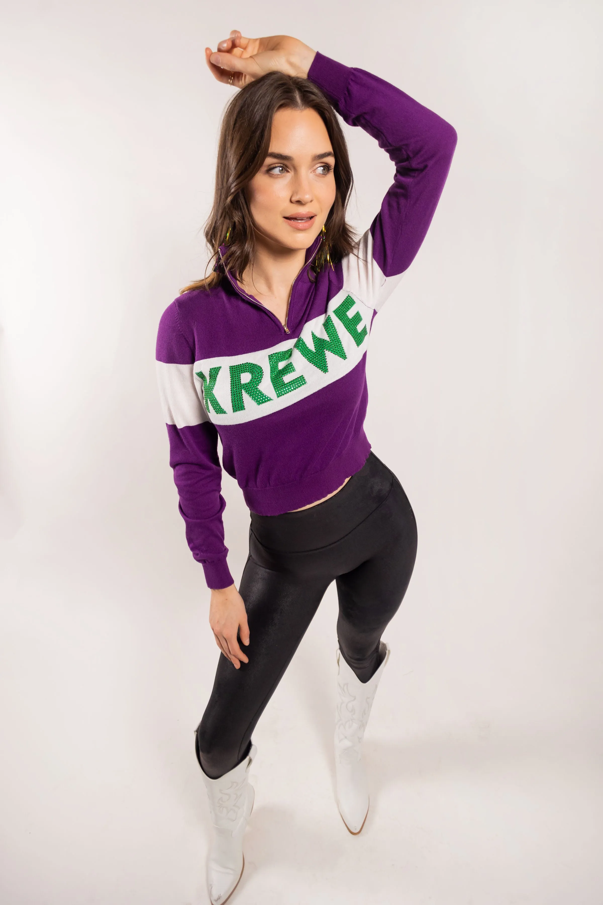 KREWE Half Zip Sweater