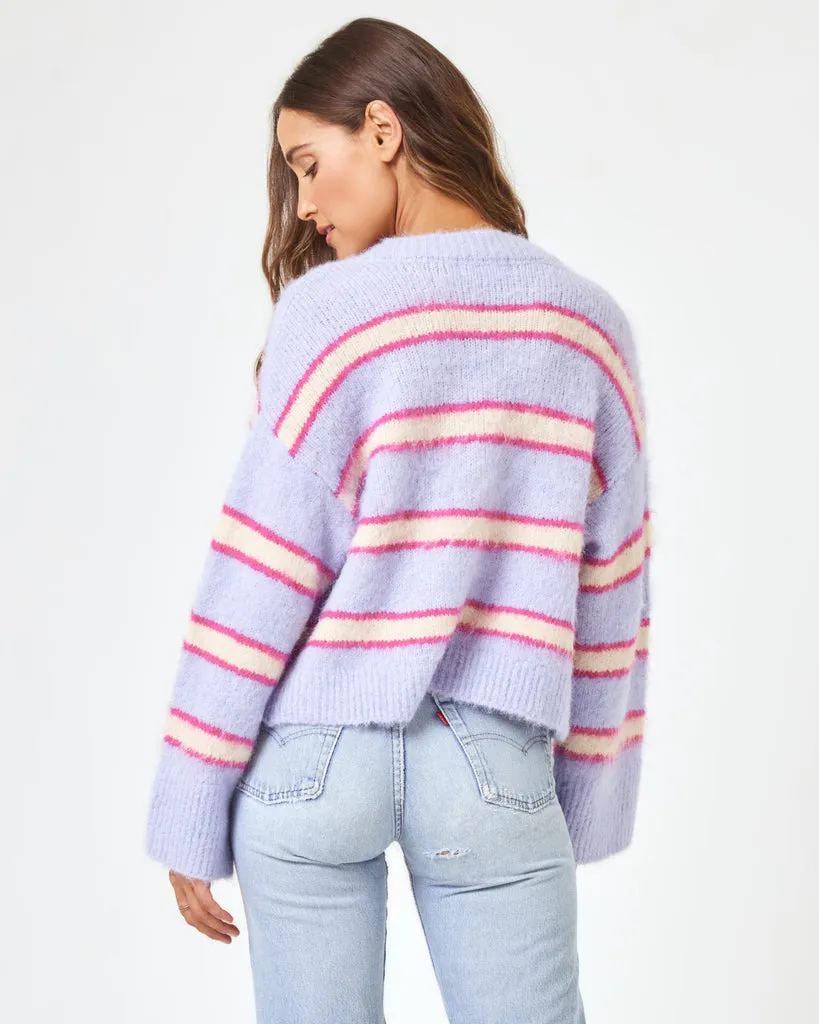 L Space Montauk Sweater - SANDY DUNE STRIPE