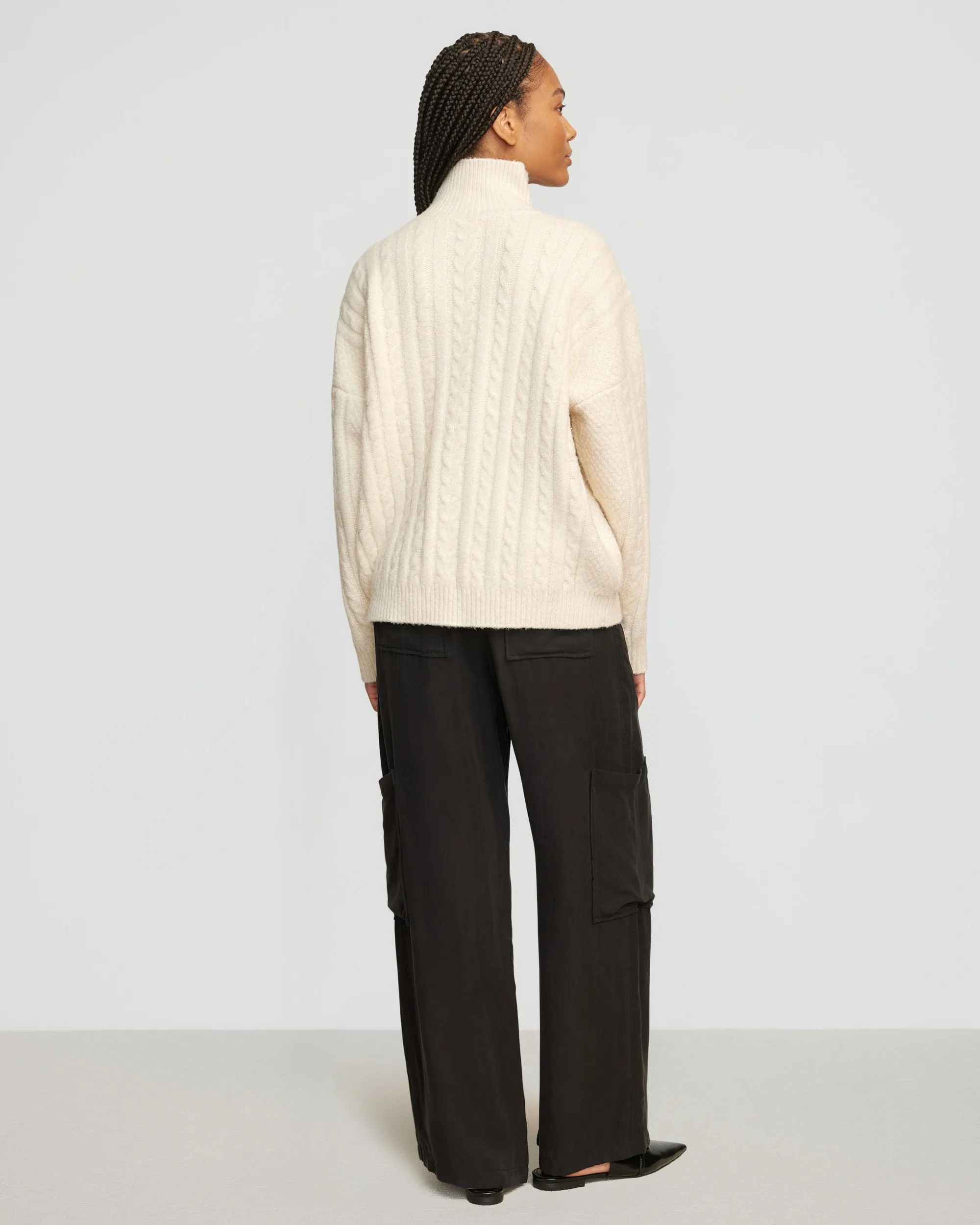 Liam Chunky Cable Knit Sweater