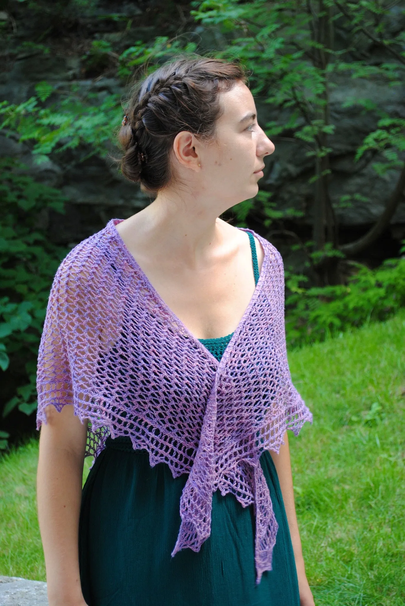 Meandering Pathway Shawl