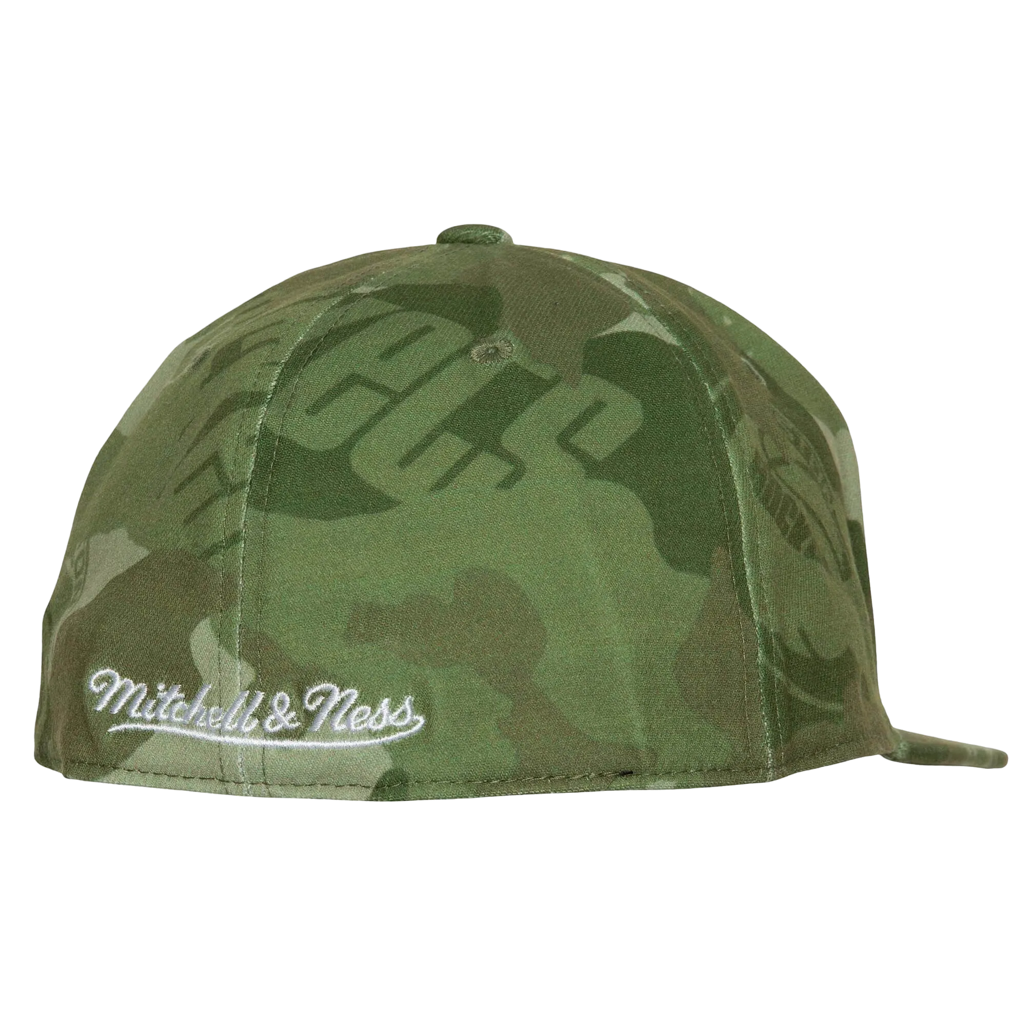 Men's Houston Rockets Mitchell & Ness HWC Ghost Camo Stretch Fit Cap