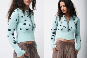 Mint Dalmatian Cardigan