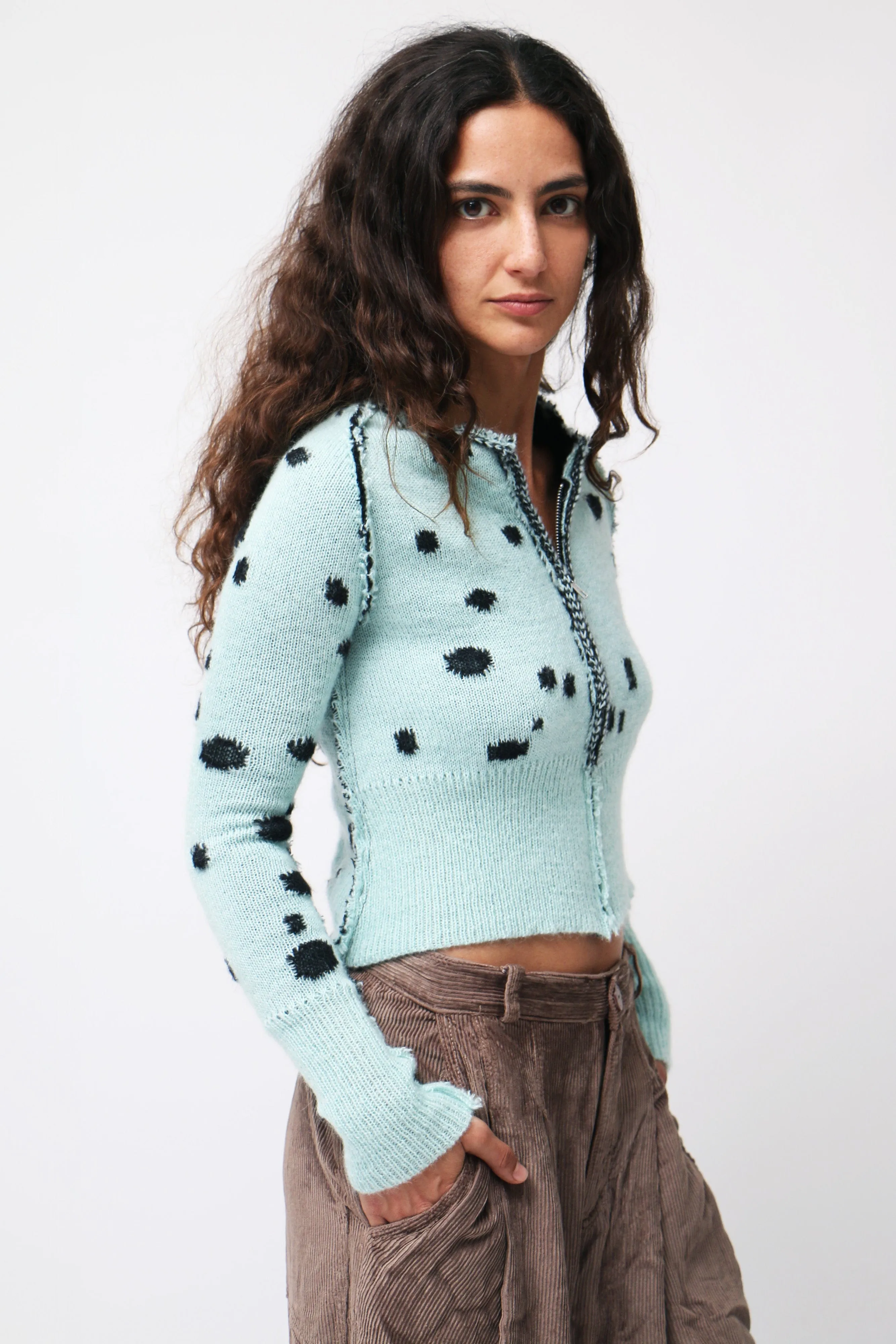 Mint Dalmatian Cardigan