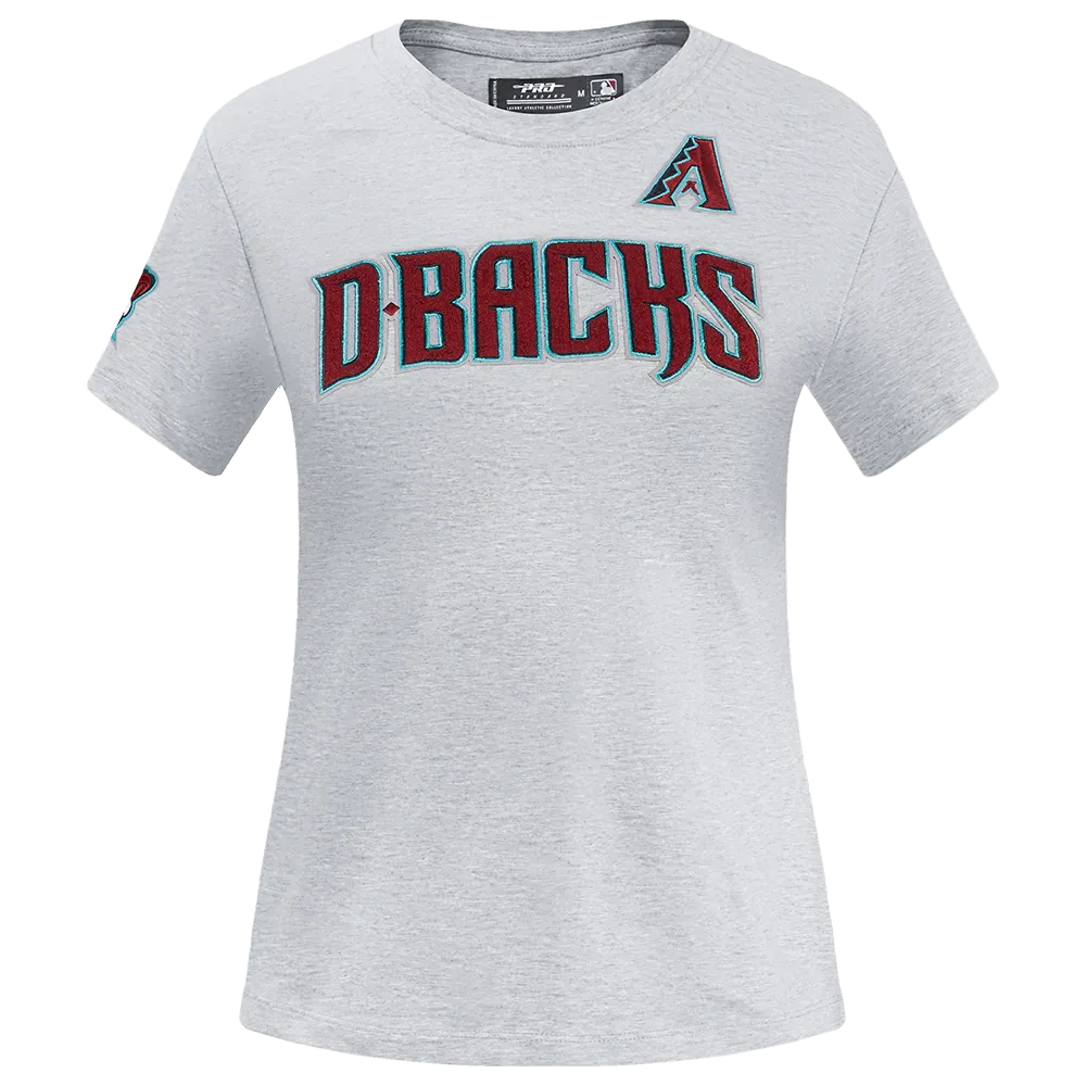 MLB ARIZONA DIAMONDBACKS CLASSIC WOMEN'S SJ SLIM FIT TEE (HEATHER GREY)