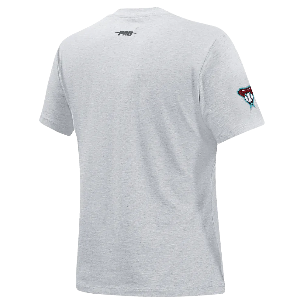 MLB ARIZONA DIAMONDBACKS CLASSIC WOMEN'S SJ SLIM FIT TEE (HEATHER GREY)