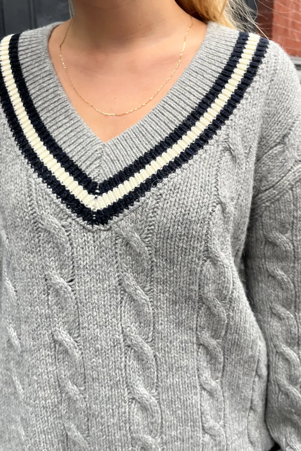 Nikki Heavy Wool Stripe Sweater