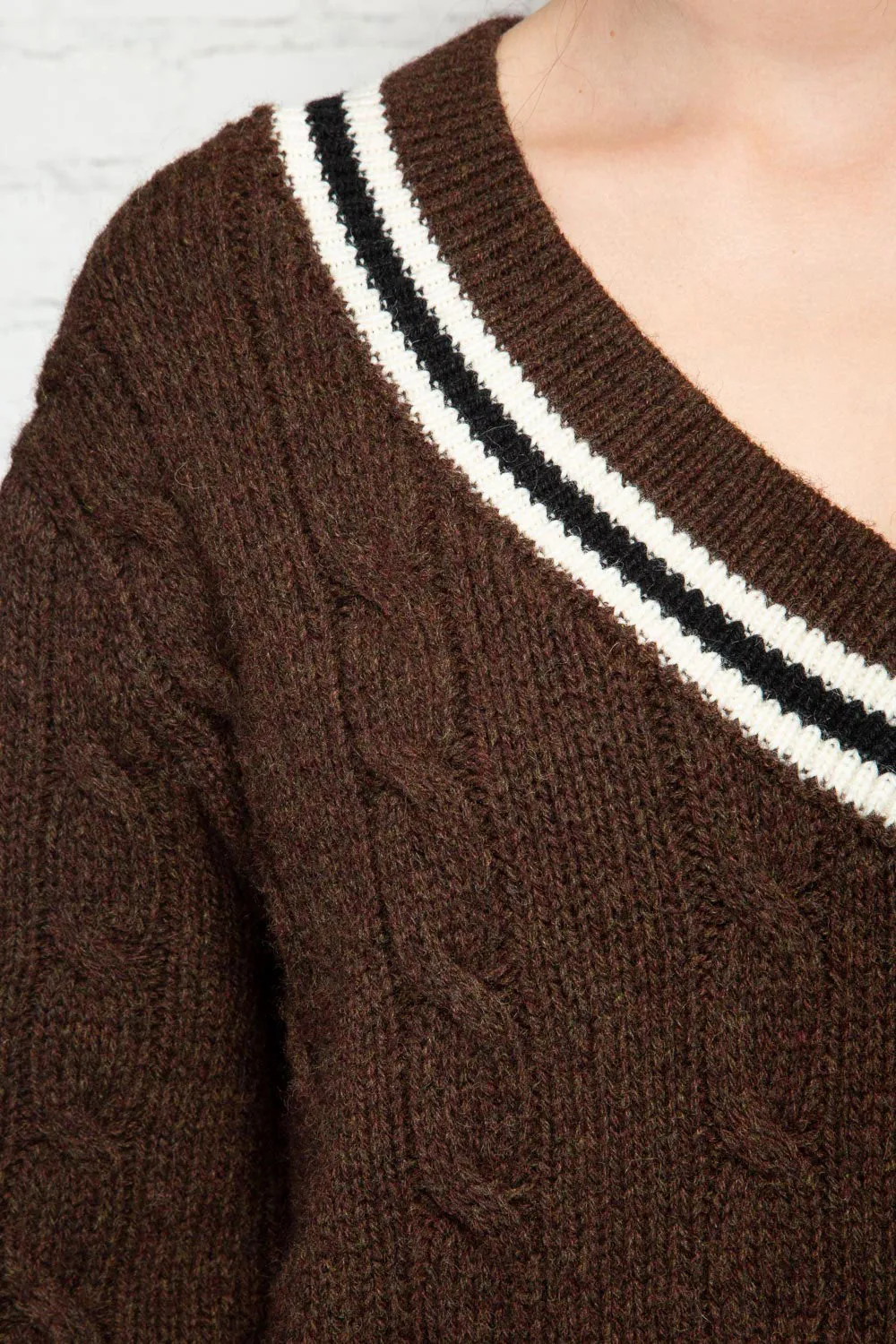 Nikki Heavy Wool Stripe Sweater