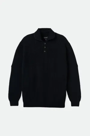 Not Your Dad's Fisherman Sweater - Black