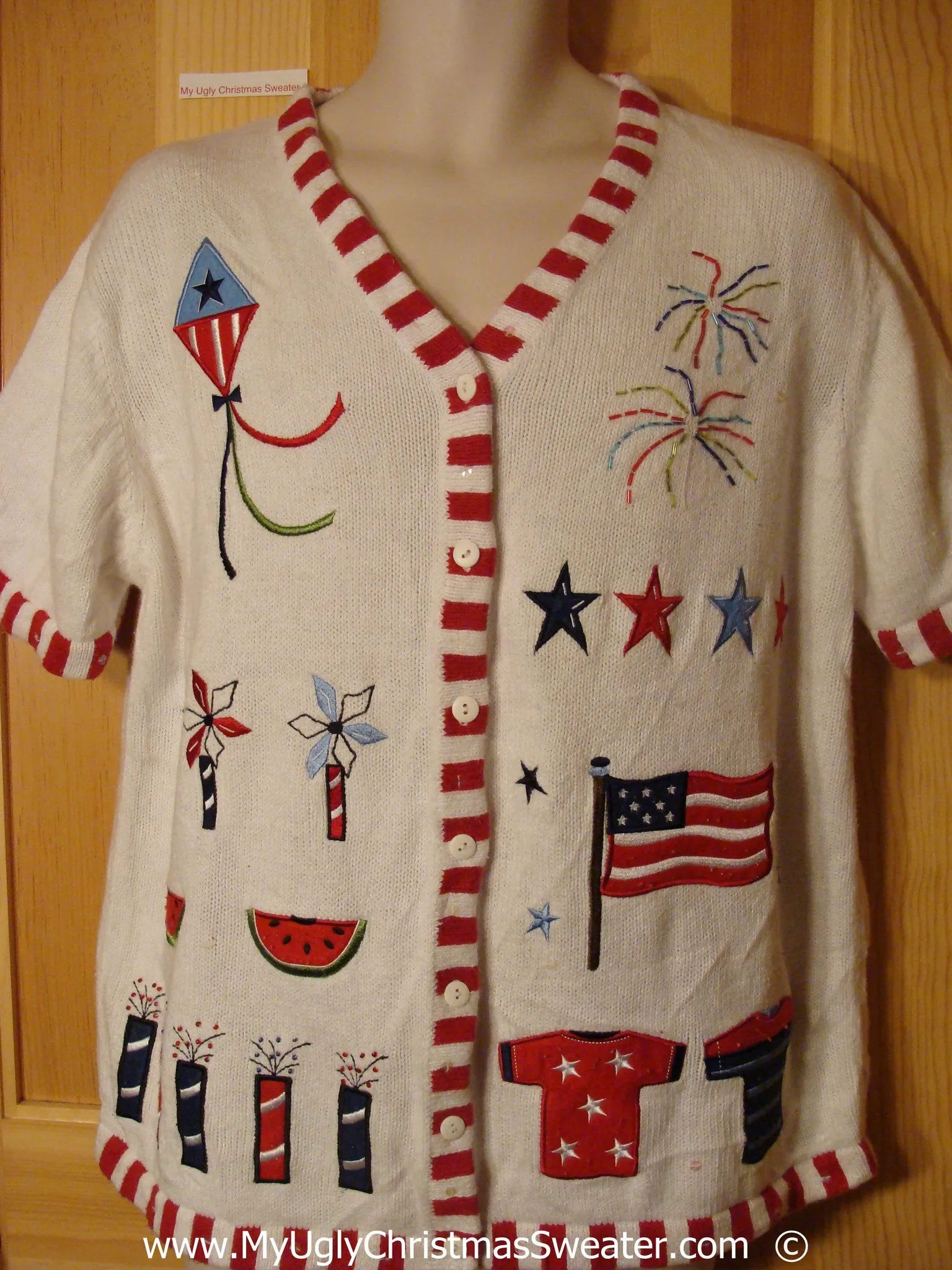 Patriotic 4th of July Tacky Ugly Year Round Sweater