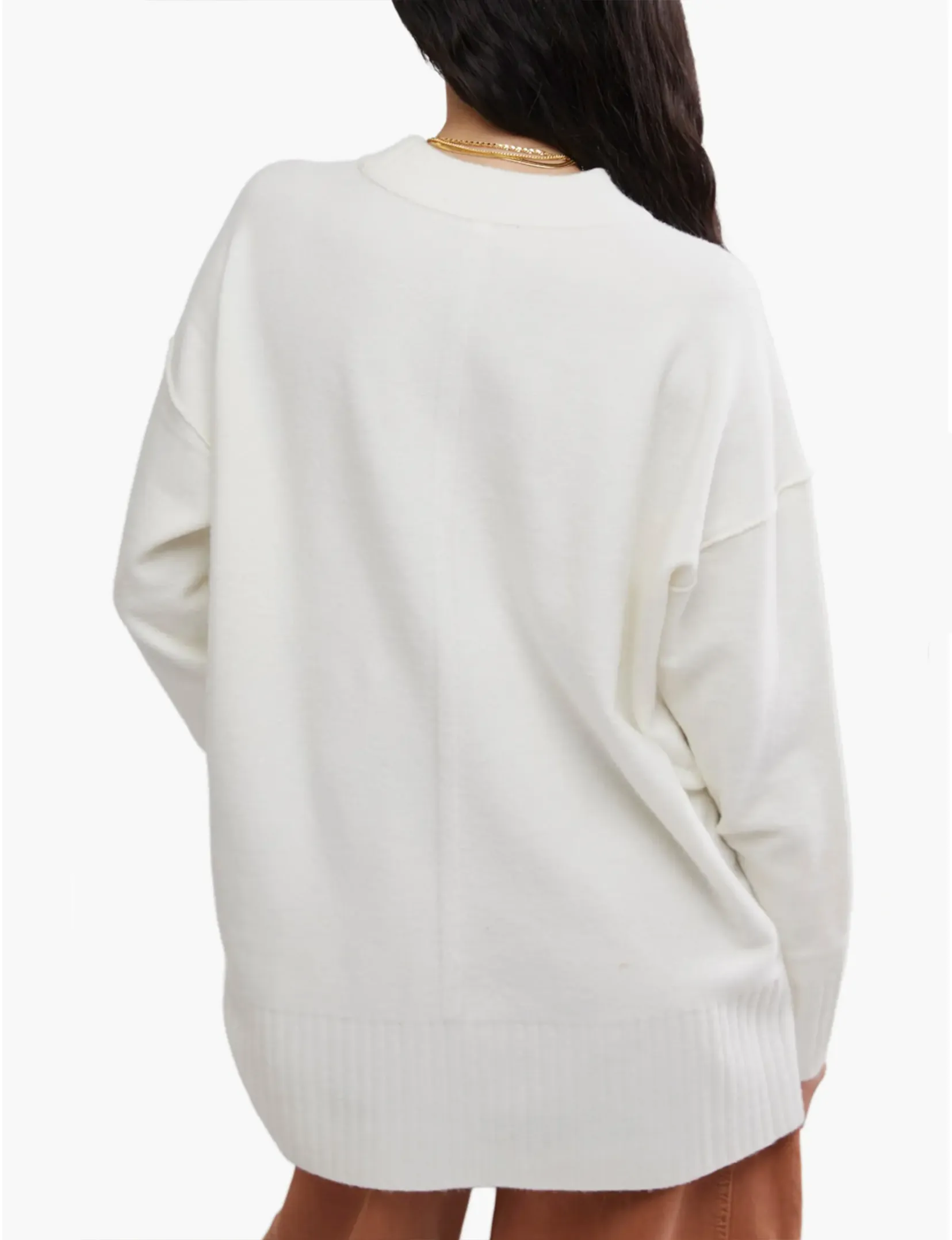 Phoebe Pullover, Stark White