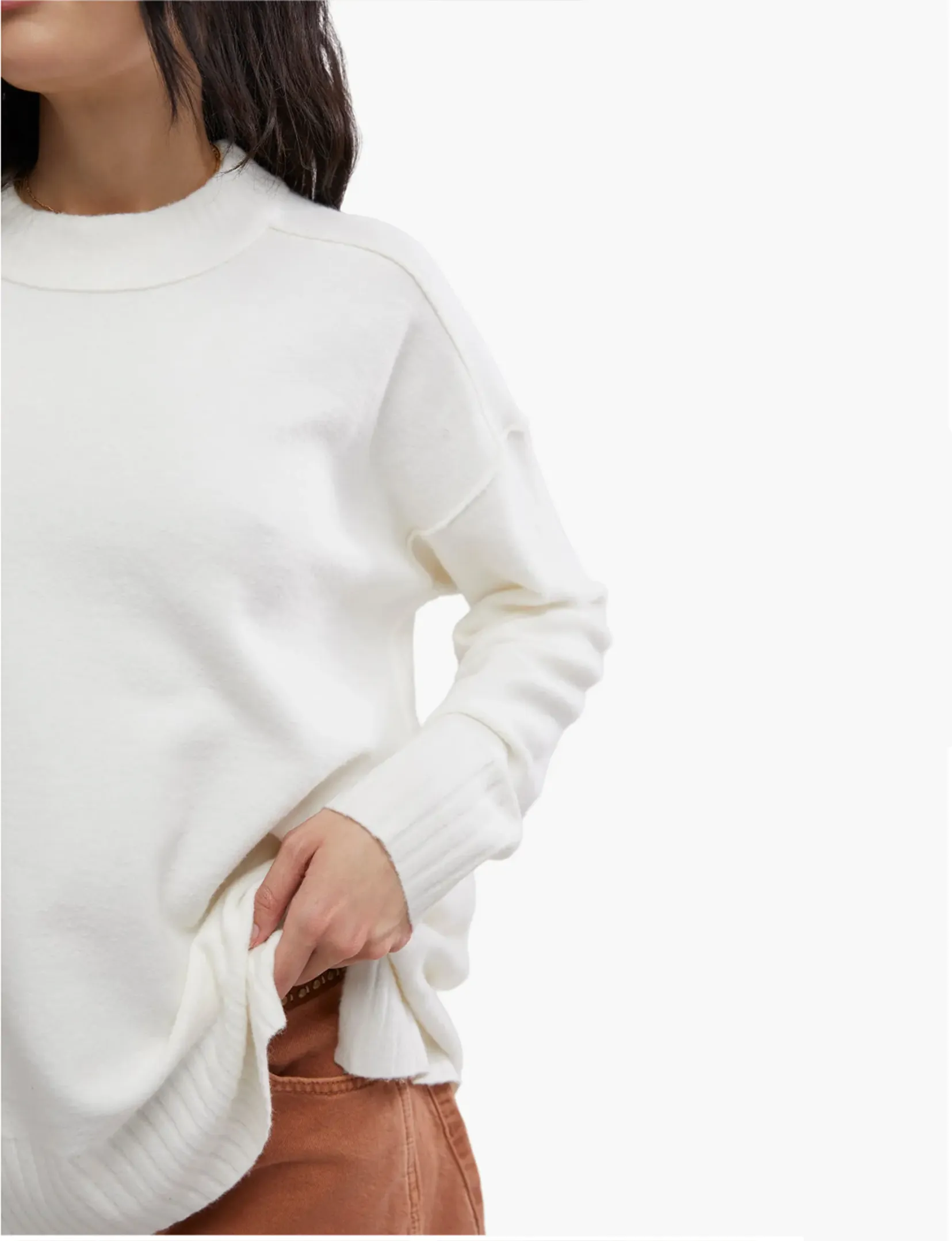 Phoebe Pullover, Stark White