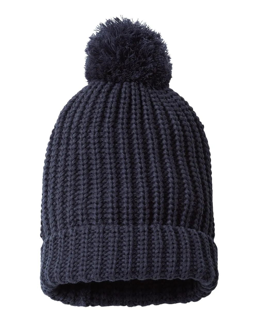 Richardson Chunky Cable Custom Beanies, Navy