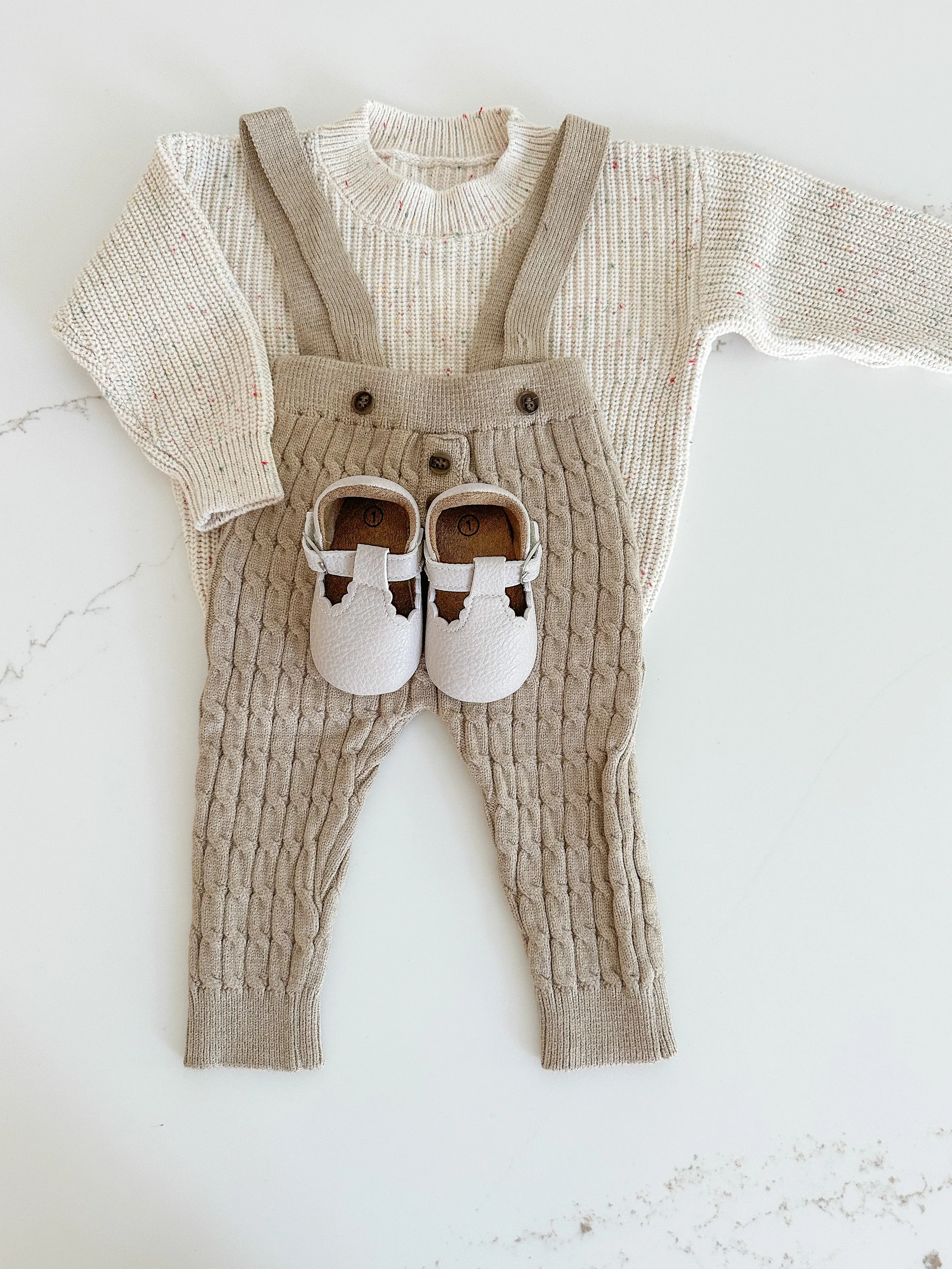 Speckled Chunky Sweater - Oat