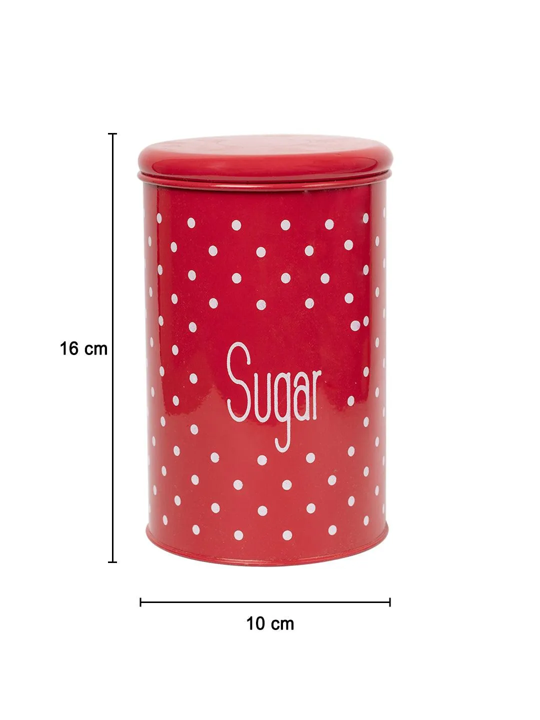 Stylish Red Sugar Jar