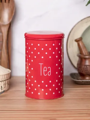 Stylish Red Tea Jar