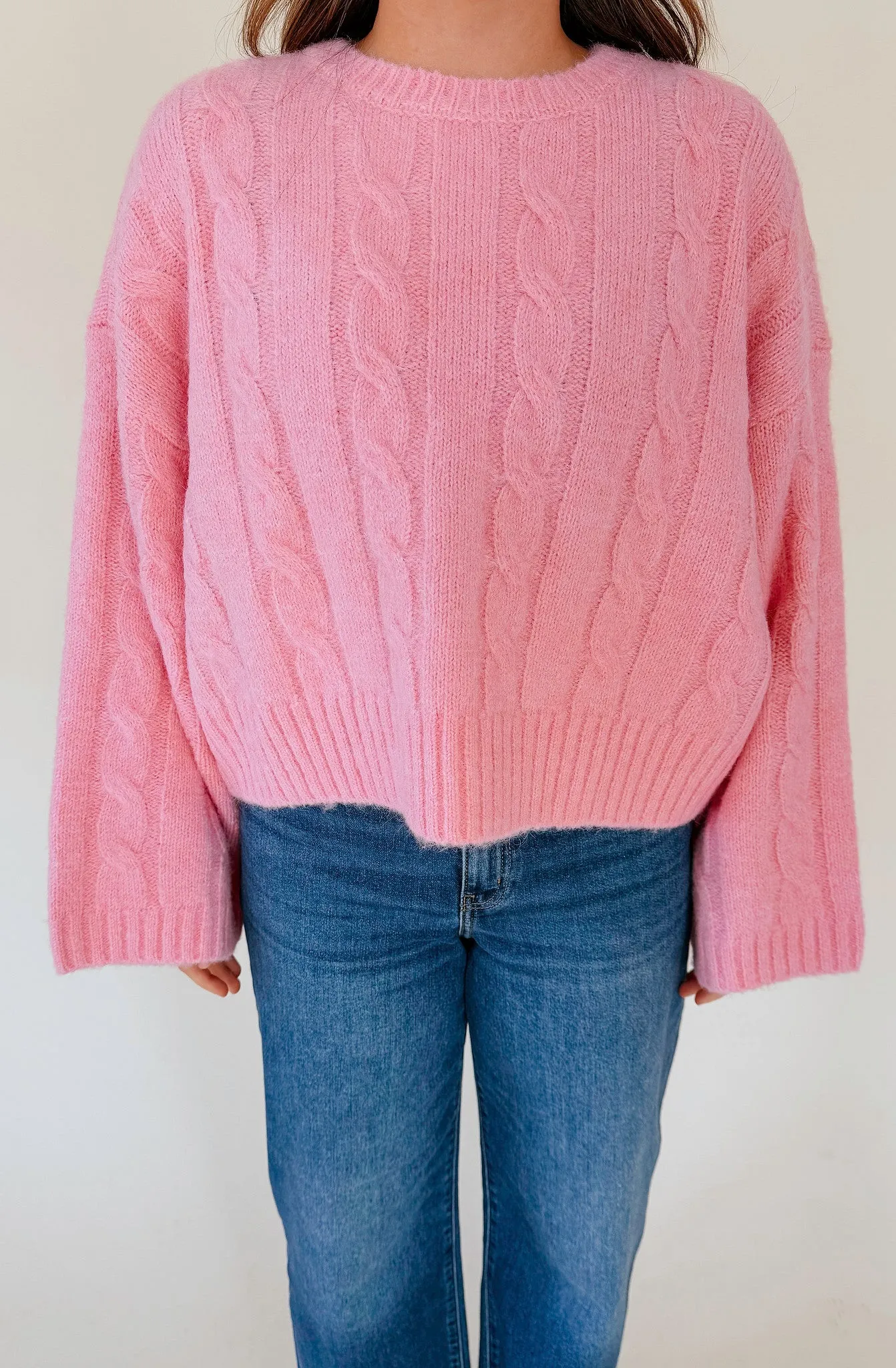 SUCH A SWEETHEART PINK SWEATER