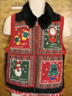 Super Hideous Ugly Christmas Sweater Vest