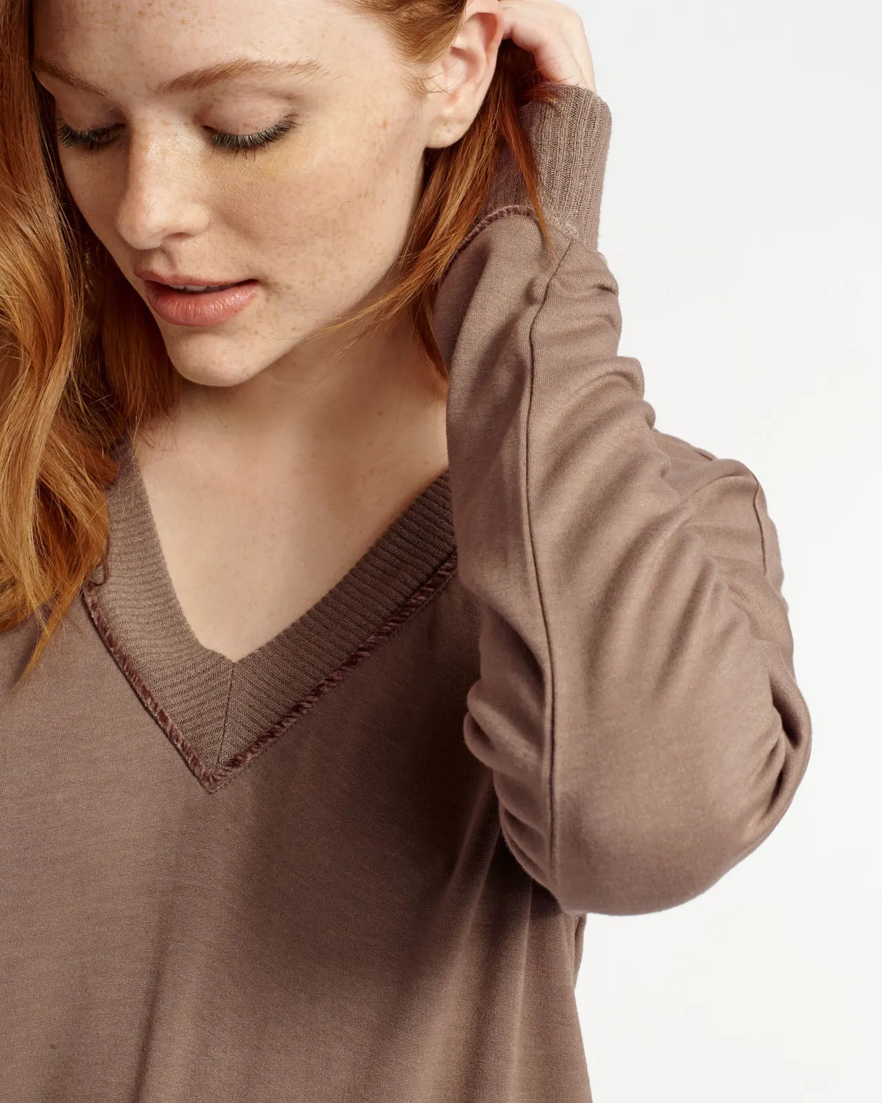 Supersoft Cloudberry V-Neck Pullover