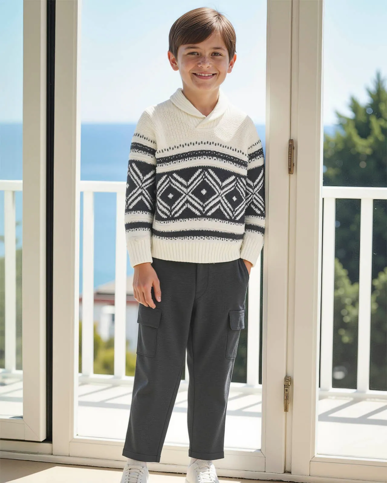 Toddler Boy Fair Isle Sweater Set