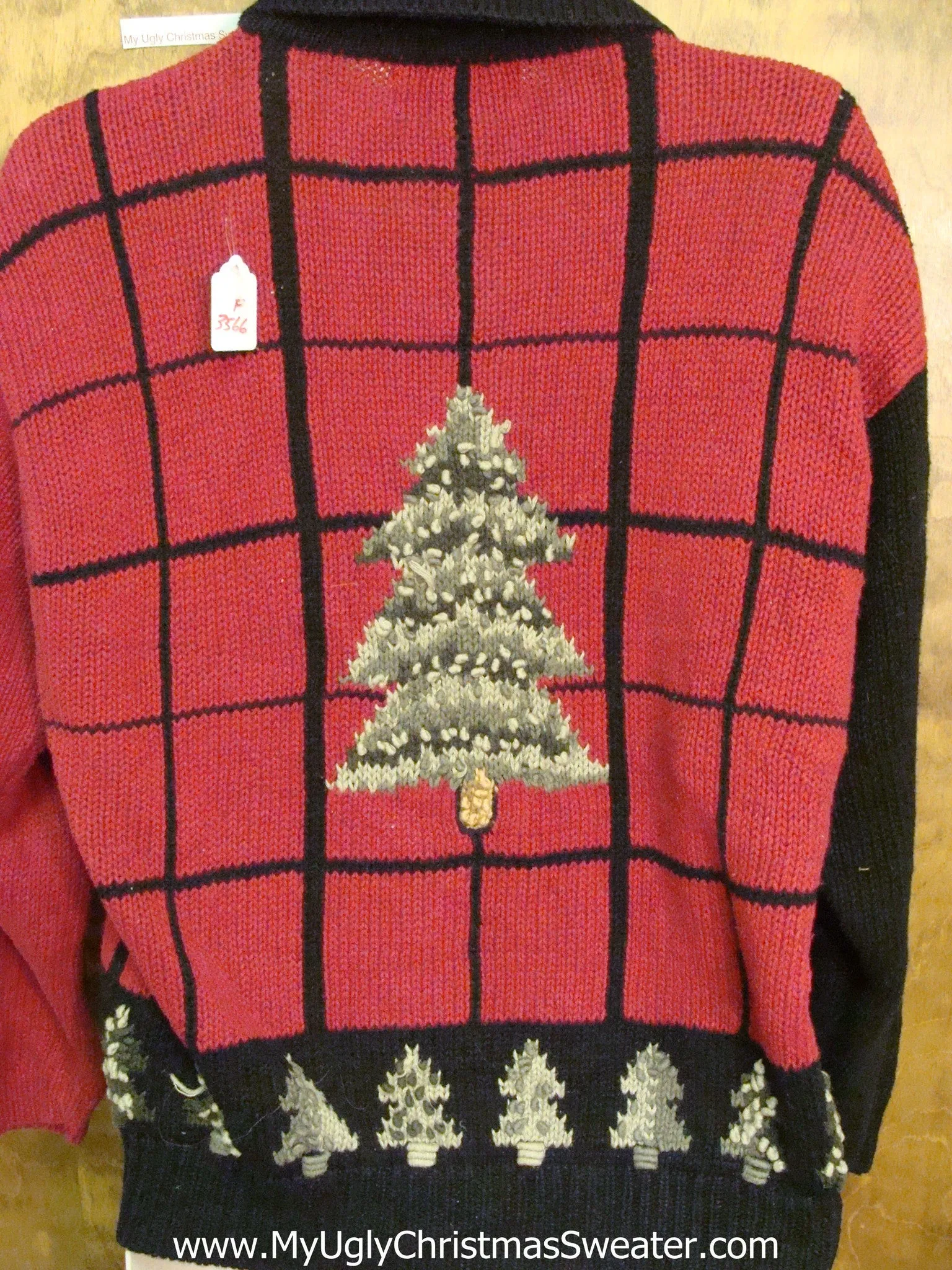 Two Sided Red and Black Ugly Christmas Sweater