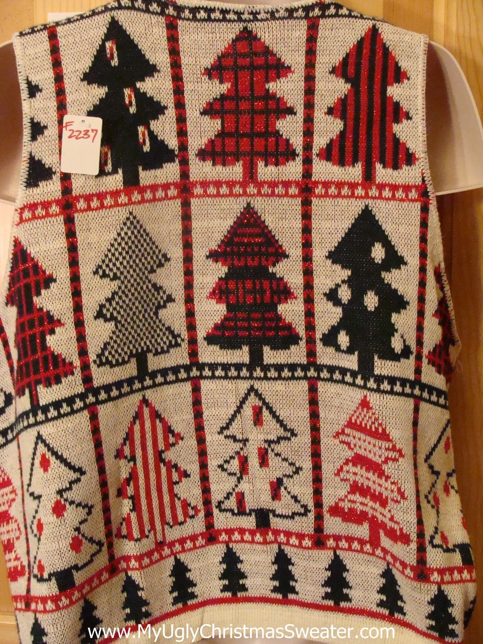 Ugly Christmas Sweater 80s 2sided Horrible Vest