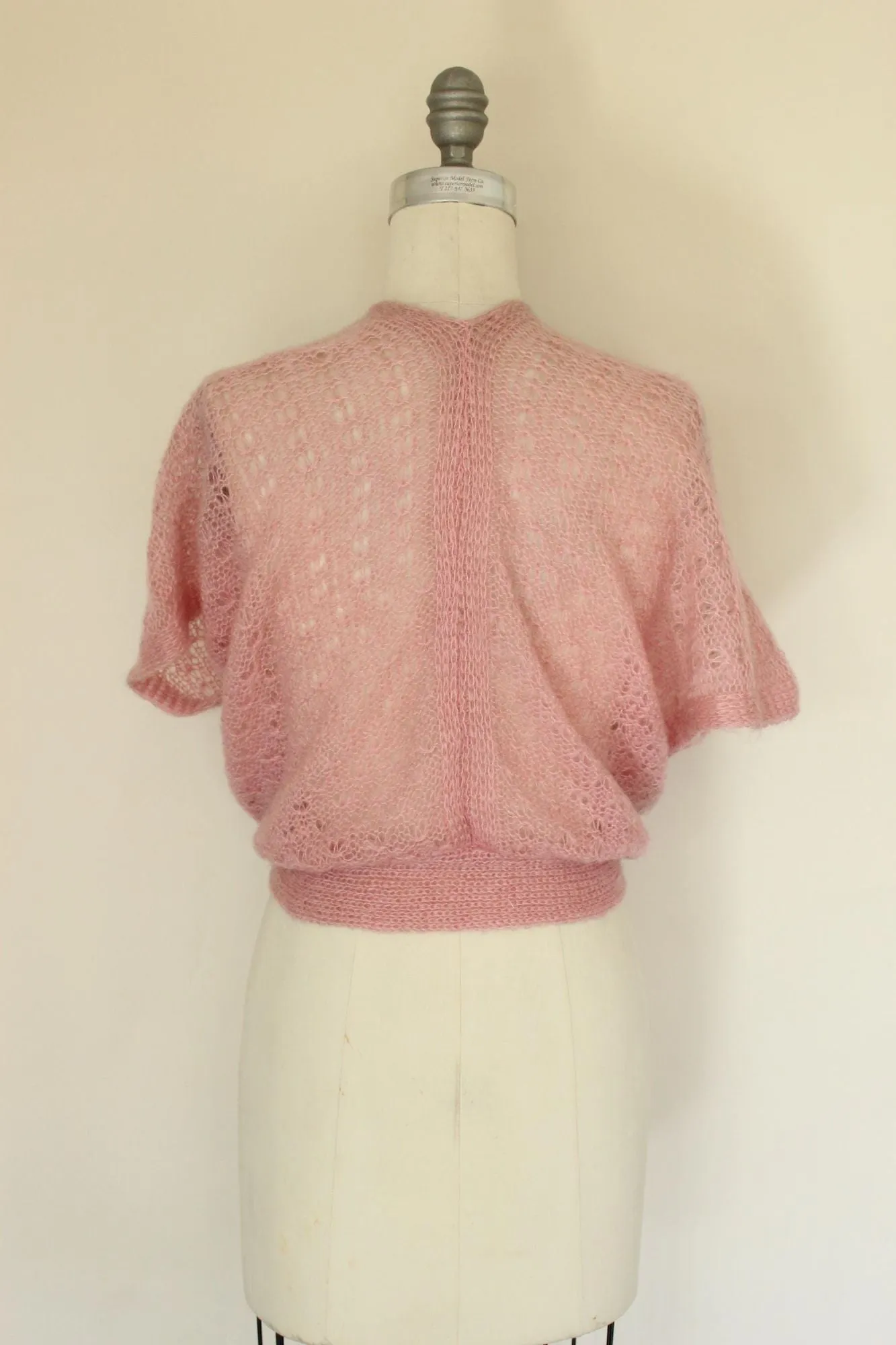 Vintage 1990s 2000s Pink Knit Wrap Cardigan