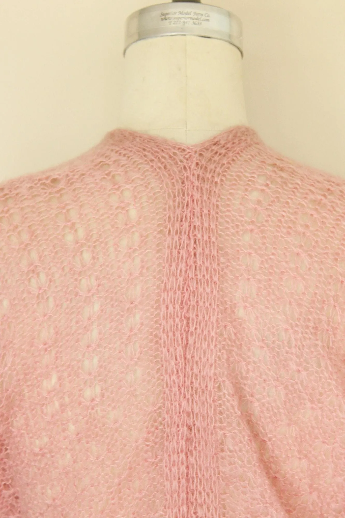 Vintage 1990s 2000s Pink Knit Wrap Cardigan