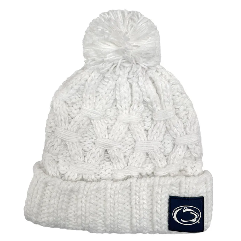 ZooZatz Chunky White Knit Hat